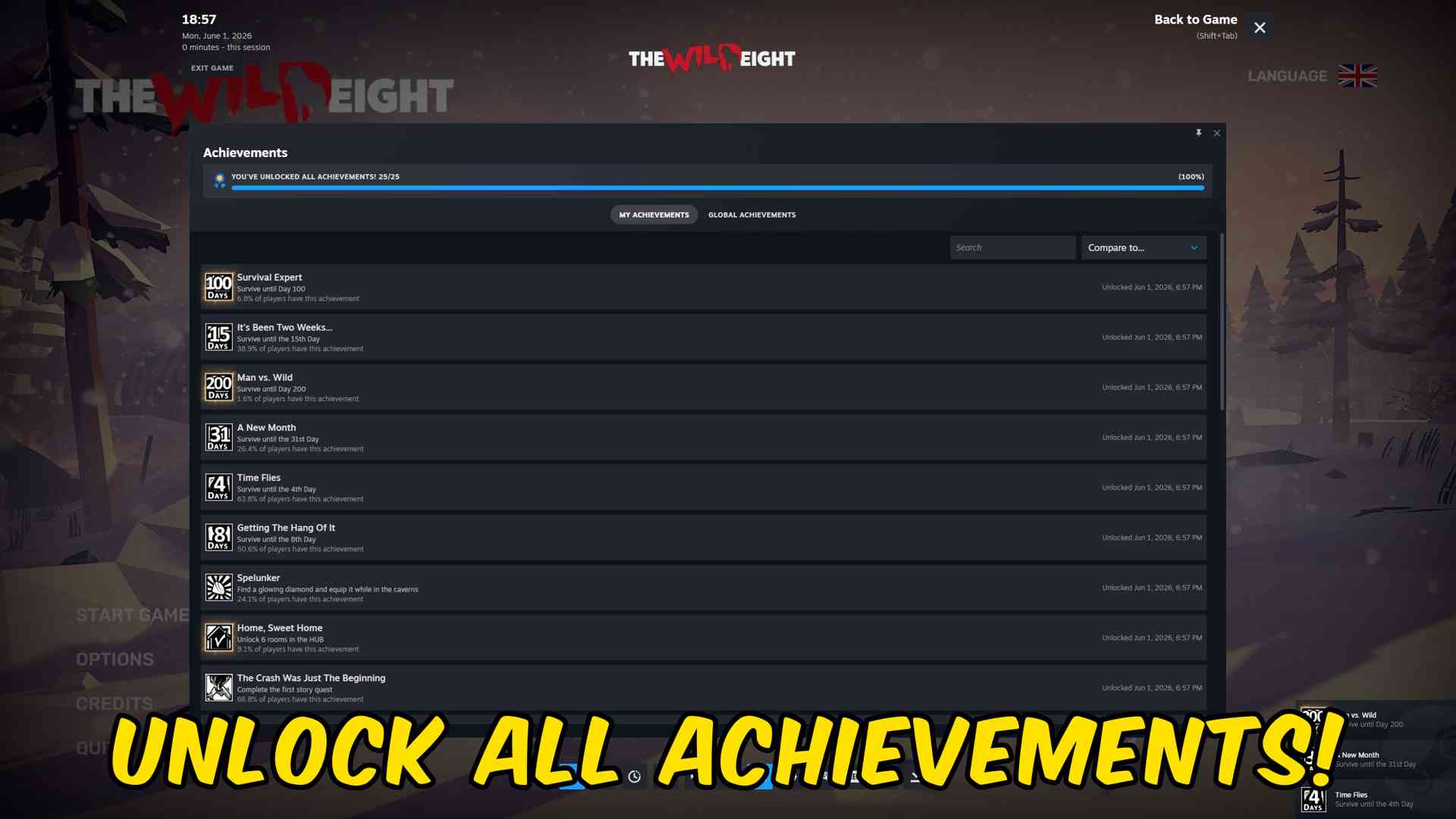The Wild Eight — Achievement Unlocker (screenshot 2)